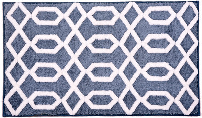 

Riva Carpets Polyester Bath Mat Self Design(White