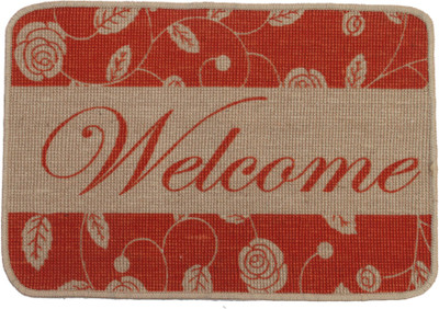 

Saral Home Jute Door Mat MULTI PURPOSE ANTI SLIP JUTE MAT(Orange
