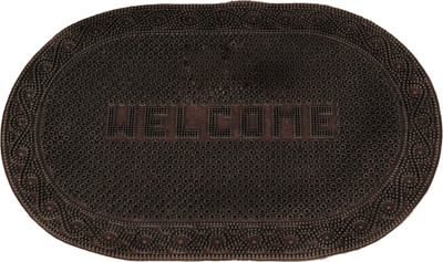 

Ritika Carpets Rubber Door Mat(Black, Medium)