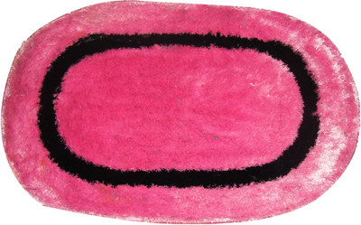 

Ritika Carpets Polyester Door Mat(Pink