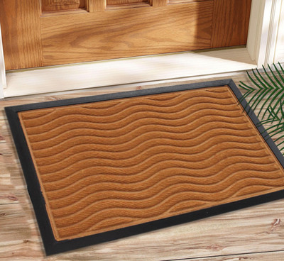 

Saral Home Coir Door Mat PP Outdoor Deocrative Heavy duty Coir Mat 40X60 Cm -1Pc(Beige