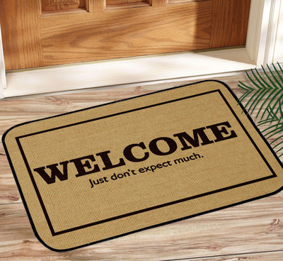 Saral Home Jute Door Mat(Brown