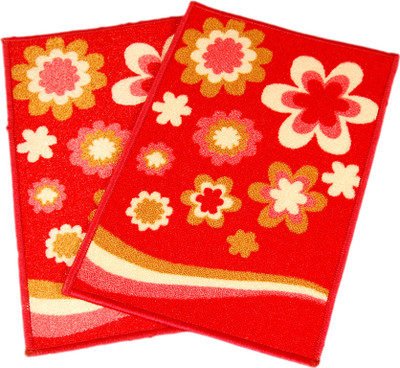 

Ritika Carpets Velvet Door Mat(Multicolor, Medium)