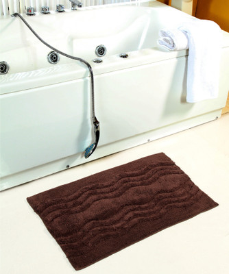 

Homefurry Cotton Bath Mat Bath Mat(Brown