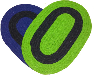 

Mangal Acrylic Door Mat(Blue