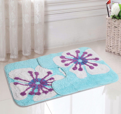 11% OFF on Saral Home Polyester Bathroom Mat(Multicolor, Small) 11% OFF on Saral Home Polyester Bathroom Mat(Multicolor, Small)