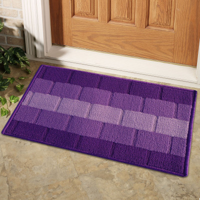 64% OFF on Status Nylon Door Mat(Purple, Medium)