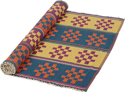 

Sixer Cotton Yoga and Exercise Mat(Blue, Yellow, Large)