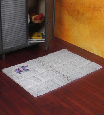 

Homefurry Cotton Bath Mat Bath Mat(White