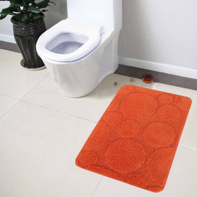 

Lushomes Cotton Bath Mat Cotton Regular(Red