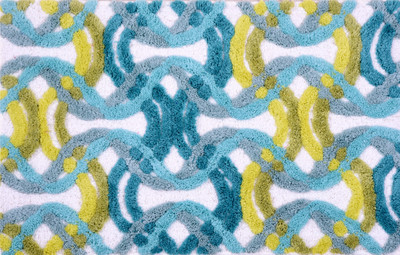 

Riva Carpets Polyester Bath Mat Self Design(Multicolor
