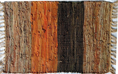

Poonam Arts Leather Door Mat(Multicolor