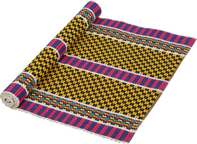 

Sixer Cotton Yoga and Exercise Mat(Yellow, Black, Small), Black;yellow