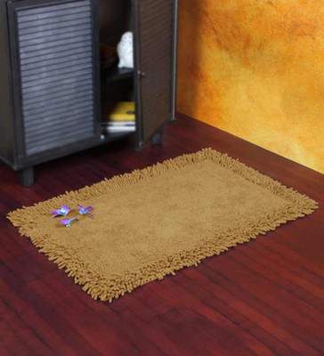 

Homefurry Cotton Bath Mat Bath Mat(Beige