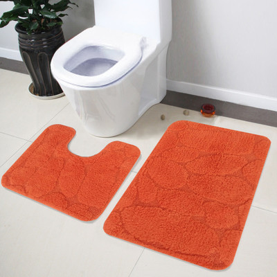 

Lushomes Cotton Bath Mat Cotton Regular(Red