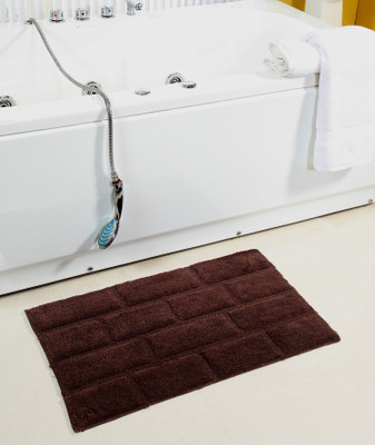 

Homefurry Cotton Bath Mat Bath Mat(Brown