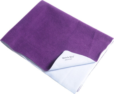 

Quick Dry Microfiber Baby Bed Protecting Mat Mat Bed Protector(Plum, Large)