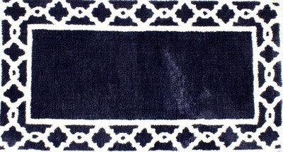 

Riva Carpets Polyester Bath Mat Bordered(Blue
