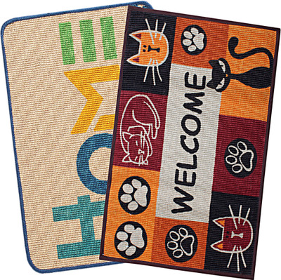 

Saral Home Jute Door Mat(Red, Medium)