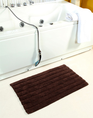 

Homefurry Cotton Bath Mat Bath Mat(Brown