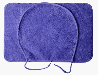 

Saral Home Microfiber Bath Mat Soft Premium Quality Micro Fiber Bathmat And Lid Cover Set(Purple