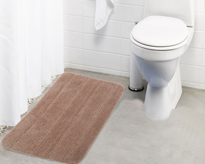 

Lushomes Microfiber Bath Mat Anti Rubber Coated(Beige