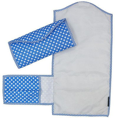 

Wobbly Walk Cotton Changing Mat Waterproof Polka Dots(Blue