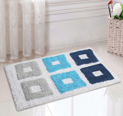 

Saral Home Cotton Bathroom Mat(Multicolor, Small)
