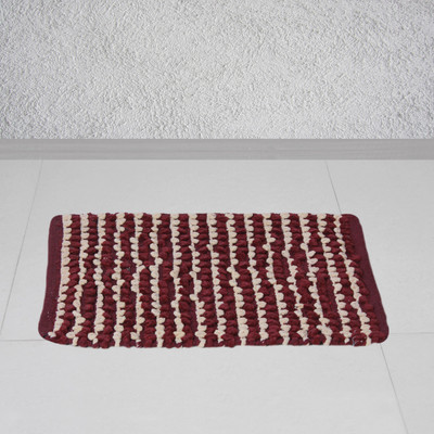 52% OFF on Story@Home Cotton Door Mat Diana(Maroon, Free)