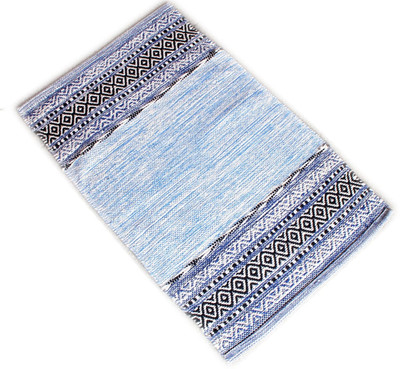 

Stonkraft Cotton Door Mat Cotton Door Mat Rug(Black, Blue, Medium)