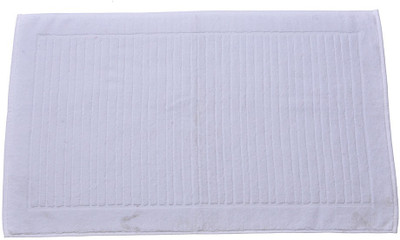 

Avira Home Cotton Bath Mat Ribbed Terry Bathmat(White