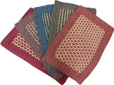 

Kalash Cotton Door Mat(Multicolor, Medium)