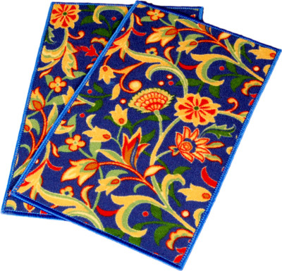 

Ritika Carpets Velvet Door Mat(Blue, Medium)