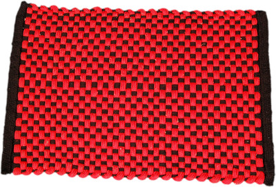 

Ritika Carpets Cotton Door Mat(Red, Medium)