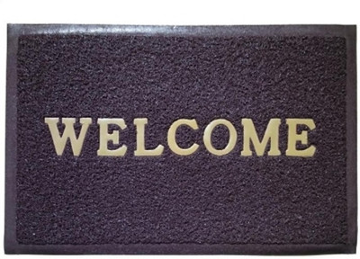 Attractive Homes PVC (Polyvinyl Chloride) Door Mat(Brown