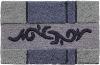 

Paramorasi Cotton Bathroom Mat(Grey, Medium)