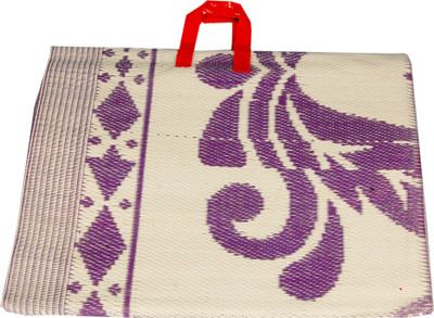 

Ritika Carpet Plastic Chatai Mat(Purple, Large)