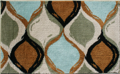 

Riva Carpets Microfiber Bath Mat Multi Fret(Multicolor