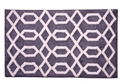 

Riva Carpets Polyester Bath Mat Self Design(Brown