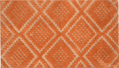 

Riva Carpets Microfiber Bath Mat Diamond Dots(Orange