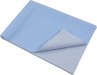 

Quick Dry Microfiber Baby Bed Protecting Mat Mat Bed Protector(Light Blue, Large)