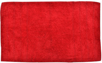 Avira Home Cotton Bath Mat Essential Bathmat(Red