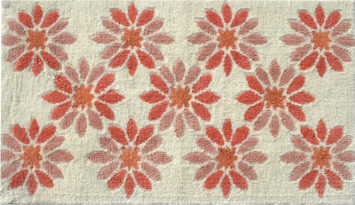 

Riva Carpets Microfiber Bath Mat Floral Mum(Red