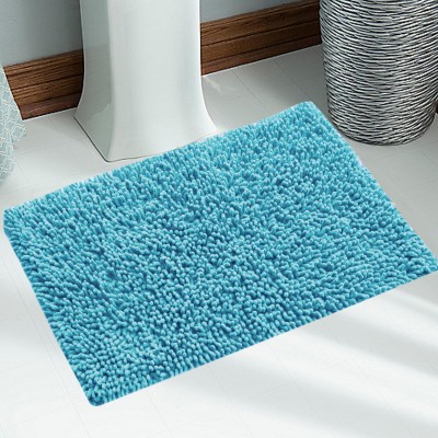 

Saral Home Cotton Bathroom Mat(Blue