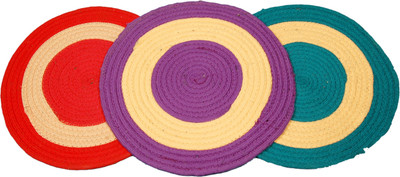 Ritika Carpets Cotton Bathroom Mat(Multicolor, Medium)