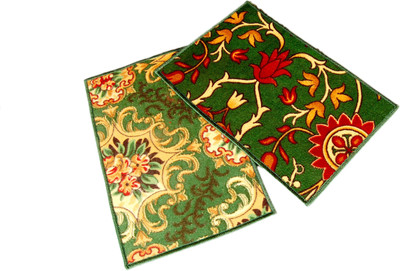 

Ritika Carpets Velvet Door Mat(Green, Medium)