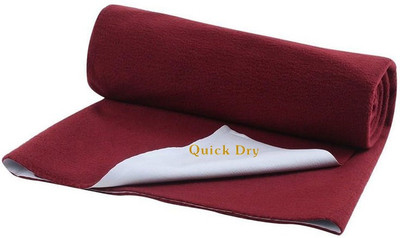 

Quick Dry Cotton Baby Bed Protecting Mat(Maroon