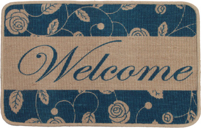 

Saral Home Jute Floor Mat MULTI PURPOSE ANTI SLIP JUTE MAT(Blue