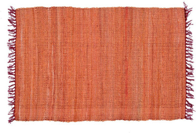 

Natural Furnish Cotton Door Mat(Orange, Medium)