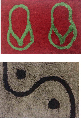 

Decor World Cotton Door Mat(Green